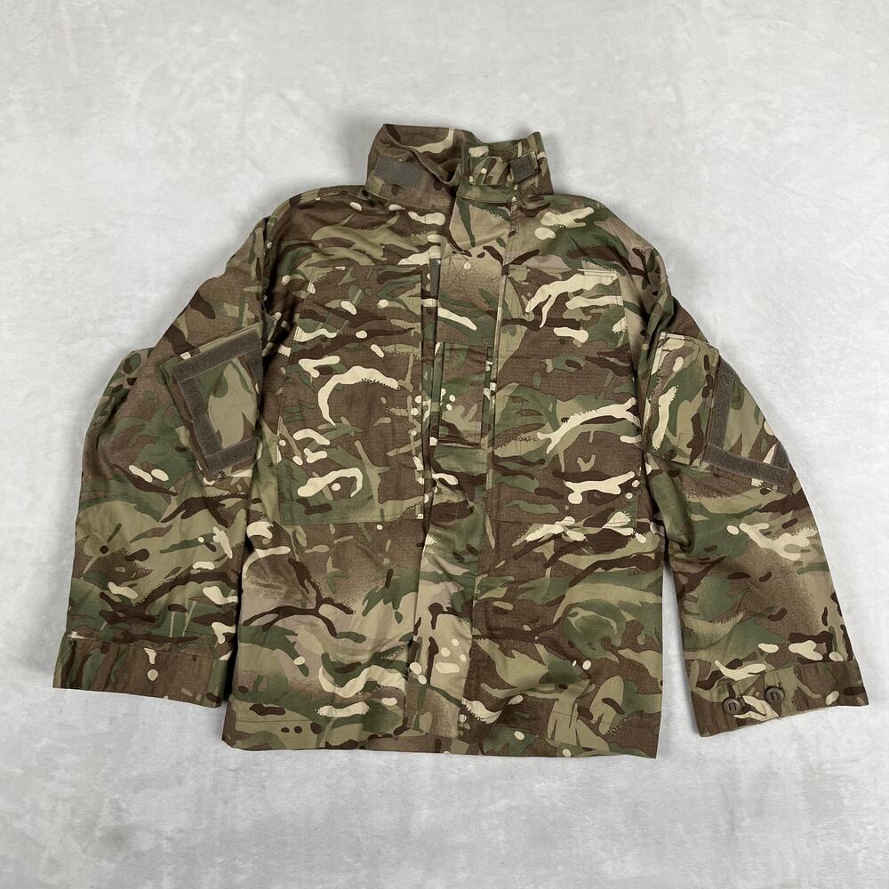 Combat MTP Camo Jacket Mens XS Multicolor Military Field Zip Pockets Outdoor